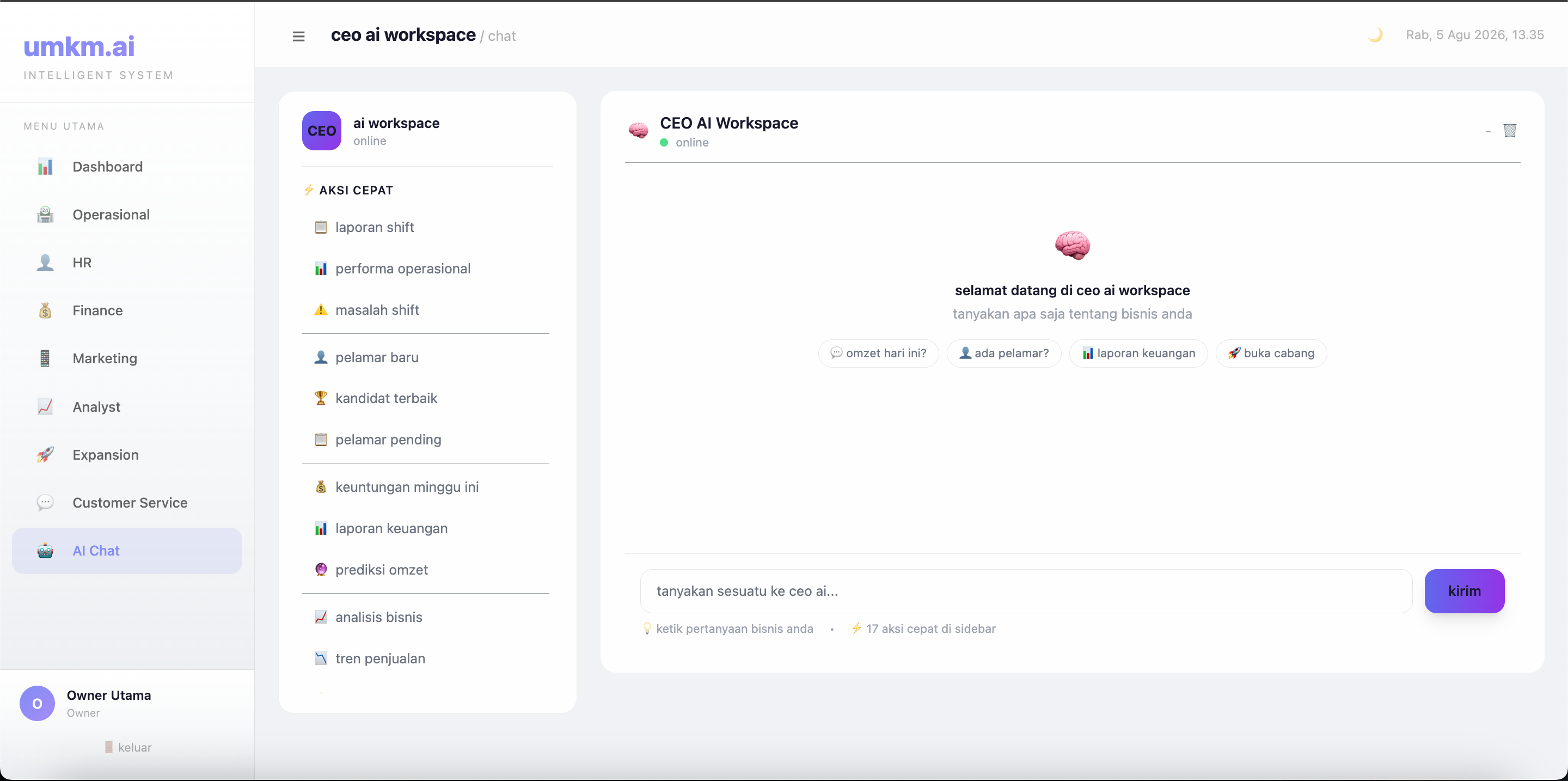 CEO AI WORKSPACE